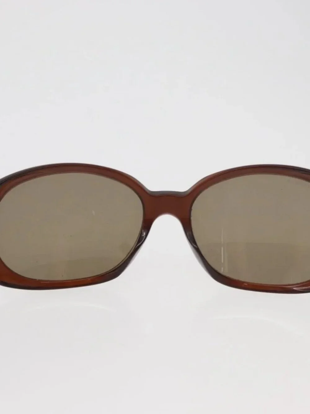 CHANEL Sunglasses plastic Brown CC Auth BA13212